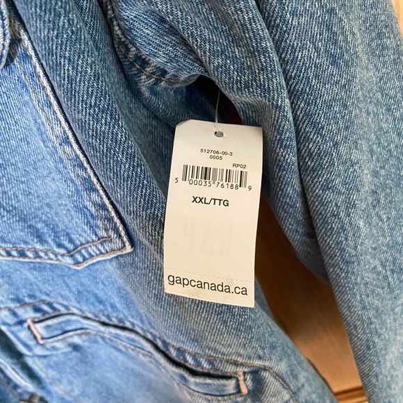 GAP Flannel Lined Jean Jacket New - Picture 3 of 6